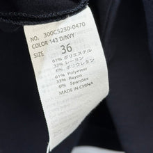 画像をギャラリービューアに読み込む, ENFOLD エンフォルド 19SS ダブルクロススクエアBOXプルオーバーカットソー シャツ ブラウス 300CS230-0470 36 ネイビー 14564