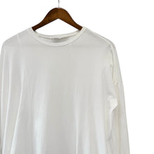 画像をギャラリービューアに読み込む, ENFOLD エンフォルド 20AW スビン天竺サイドドレープ長袖Tシャツ 300DA280-2420 38 ホワイト 14558