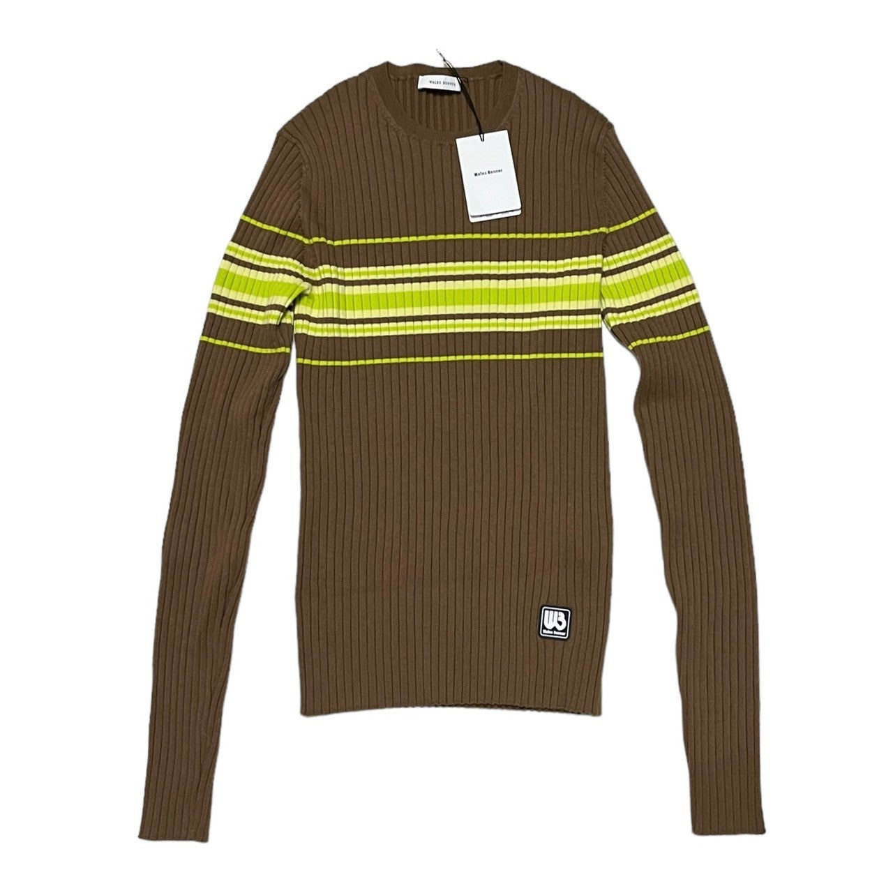 WALES BONNER ウェールズボナー 23AW SHOW KNIT TOP リブ編みタイト 
