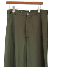 이미지를 갤러리 뷰어에 로드 , DRIES VAN NOTEN ドリスヴァンノッテン ウールワイドスラックスパンツ 48 カーキ 15751