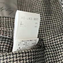 画像をギャラリービューアに読み込む, Yohji Yamamoto POUR HOMME ヨウジヤマモトプールオム 24SS PATTERNED MULTI FABRIC BUTTONED JACKET グレンチェックロングジャケット HS-J43-807