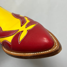Load image into Gallery viewer, COMME des GARCONS コムデギャルソン 99AW 2トーンウエスタンデザインスリッポンレザーシューズ 23cm イエロー 3489