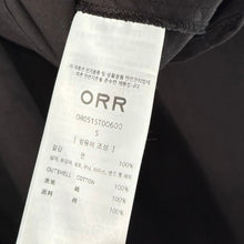 画像をギャラリービューアに読み込む, ORR オル Cotton Cropped Shirt コットンクロップドシャツ OR051ST00600 S ブラック 韓国 14950