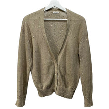 Load image into Gallery viewer, BRUNELLO CUCINELLI ブルネロクチネリ スナップボタンスパンコールリネンシルクカーディガン