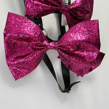 Load image into Gallery viewer, noir kei ninomiya ノワールケイニノミヤ 23AW スパンコールボウタイハーネス リボンベスト 3L-V020