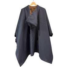 이미지를 갤러리 뷰어에 로드 , PLAN C プランシー 22AW LOOK4 ケープコート ポンチョ MNCAD53AUZTPA04 36 ネイビー R14613