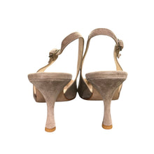 이미지를 갤러리 뷰어에 로드 , MANOLO BLAHNIK マノロブラニク スリングバックシューズ パンプス 35 1/2 ベージュ 14932