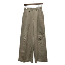 画像をギャラリービューアに読み込む, PHOTOCOPIEU フォトコピュー 22AW LEONORA WIDE LEG TROUSERS キャバリーツイルワイドパンツ 222LNR 36 ブラウン 3452