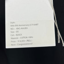 Load image into Gallery viewer, ANCELLM アンセルム 8th Anniversary LS T-Shirts ダメージ加工ロゴ刺繍カットソー ANC-Attic8th 13924