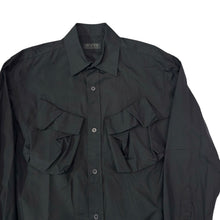 画像をギャラリービューアに読み込む, S'YTE by yohji yamamoto サイト ヨウジヤマモト COTTON BROAD CLOTH DECONSTRUCTED CHEST POCKETS SHIRT ポケットデザインシャツ UY-B16-080 14242