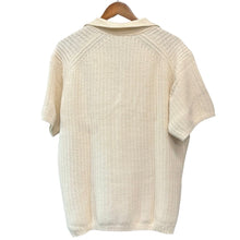 画像をギャラリービューアに読み込む, AURALEE オーラリー 23SS BRUSHED COTTON WOOL RIB KNIT SKIPPER POLO スキッパーニットポロシャツ A23SP02HA 4 ホワイト 15717