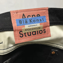 画像をギャラリービューアに読み込む, Bla Konst by Acne Studios ブロコンスト アクネストゥディオズ River Stay Black ストレッチクロップドデニムパンツ 30O176-148 28 ブラック 3525