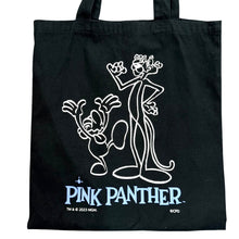 将图片加载到图库查看器,COIN PARKING DELIVERY×PINK PANTHER ピンクパンサー コインパーキング プリントトートバッグ ブラック 15642