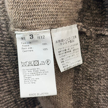 画像をギャラリービューアに読み込む, MAATEE&SONS マーティーアンドサンズ 23AW ブラックアルパカ裏カシミヤひょっとこニットセーター MT3303-0112 3 ブラウン 15797