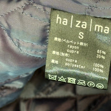 Lade das Bild in den Galerie-Viewer, ha za ma×Ado ハザマ 23SS 漂う正義のベルベットジャケット S ブラック 14845