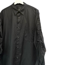 画像をギャラリービューアに読み込む, S'YTE by yohji yamamoto サイト ヨウジヤマモト COTTON BROAD CLOTH OVERSIZED SHIRT WITH GATHERED STRINGS ギャザーストリングオーバーサイズシャツ UY-B03-080 14241