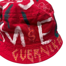 Load image into Gallery viewer, guernika ゲルニカ Hand Painted Hat ハンドペイントバケットハットレッド 14880