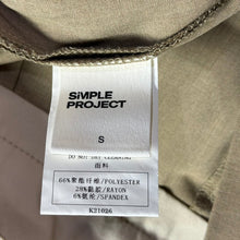 画像をギャラリービューアに読み込む, SIMPLE PROJECT シンプルプロジェクト 2タックストレートパンツ S ベージュ 14892