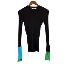 画像をギャラリービューアに読み込む, ENFOLD エンフォルド 22SS マルチカラーリブニットレイヤードカットソー 300FS270-2330 38 ブラック 14703