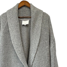 Load image into Gallery viewer, 3.1 Phillip Lim スリーワンフィリップリム 11AW サイドジップショールカラーローゲージニットカーディガン XS グレー R14416