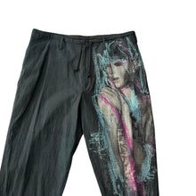 画像をギャラリービューアに読み込む, Yohji yamamoto POUR HOMME ヨウジヤマモトプールオム 24AW 女柄プリントコットンイージーワイドパンツ HO-P60-509 14274