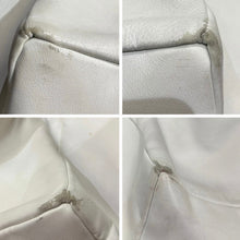 画像をギャラリービューアに読み込む, tricot COMME des GARCONS トリココムデギャルソン スター刺繍レザーハンドバッグ TF-K201 ホワイト 14864