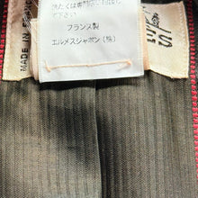 Load image into Gallery viewer, HERMES エルメス フランス製 ベロア切替ジップデザインテーラードジャケット 40 ブラック 15753