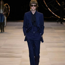 Load image into Gallery viewer, CELINE セリーヌ 20AW ストライプダブルブレステッドテーラードジャケット 2V98B482K