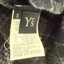 将图片加载到图库查看器,Y's ワイズ 24AW W/ CHECK RED STITCH BACK TUCKED OPEN TAB BLOUSE レッドステッチオープンタブウールチェックシャツ YO-B15-112 14228