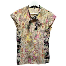 画像をギャラリービューアに読み込む, GUCCI グッチ 06SS 花柄シルクボウタイシャツ