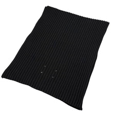 Load image into Gallery viewer, Maison Martin Margiela メゾンマルタンマルジェラ 14AW ウールリブデザインロングマフラー F ブラック 14723