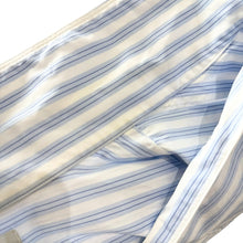 画像をギャラリービューアに読み込む, Marvine Pontiak Shirt Makers マーヴィンポンティアックシャツメーカーズ Open Collar SH ストライプオープンカラーシャツ F ブルー MPSM-1903S 14858