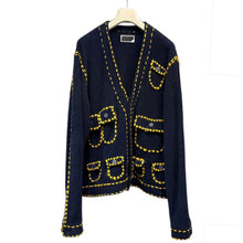 Lade das Bild in den Galerie-Viewer, PHINGERIN フィンガリン 25AW PG1 POCKET CARDIGAN ポケットカーディガン PD-252-KN-021 XL ネイビー 15283