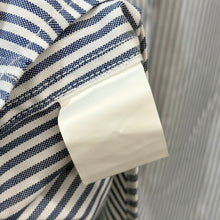 画像をギャラリービューアに読み込む, DAIWA PIER39 ダイワピアサーティナイン SAMPLE TECH BUTTON DOWN SHIRT L/S STRIPE ボタンダウンストライプシャツ BE-80024 L ブルー 15782