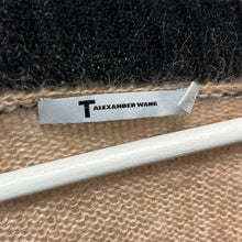 将图片加载到图库查看器,T by Alexander Wang ティーバイアレキサンダーワン モヘヤシャギーボーダーカーディガン XS ピンク 3521