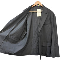 画像をギャラリービューアに読み込む, is-ness イズネス SUMMER WIDE JACKET サマーウールテーラードジャケット 31SSJK01 48 ブラック 14969