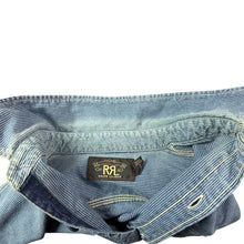 이미지를 갤러리 뷰어에 로드 , RRL ダブルアールエル Striped Workshirt ストライプワークシャツ S インディゴ 15057