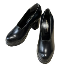 Load image into Gallery viewer, COMME des GARCONS コムデギャルソン スクエアカットレザーパンプス