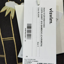 画像をギャラリービューアに読み込む, VISVIM ビズビム 25SS COPA SHIRT S/S BAMBOO シルクシャツ 3 ブラック 0125105011003 14910