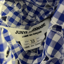 Load image into Gallery viewer, JUNYA WATANABE ジュンヤワタナベ 09SS フラワー刺繍ギンガムチェックノースリーブシャツ JC-B036