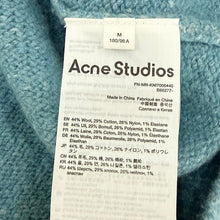 Lade das Bild in den Galerie-Viewer, Acne Studios アクネストゥディオズ 24AW Korval New Biomix Cardigan カーディガン FN-MN-KNIT000440 M ブルー 15575