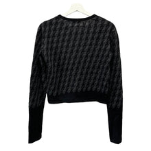 画像をギャラリービューアに読み込む, Y's ワイズ 千鳥格子チェック柄ロングスリーブウールニットカットソー YZ-T59-166