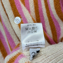 Load image into Gallery viewer, FANNI LEMMERMAYER for ANATOMICA ファニレママイヤー アナトミカ 2PLY STRIPE CARDIGAN ストライプアルパカカーディガン ミックス 15655