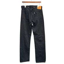 Lade das Bild in den Galerie-Viewer, IZUMO DENIM イズモデニム 1037XX テーパードデニムパンツ 33 ブラック 15705