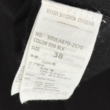 画像をギャラリービューアに読み込む, ENFOLD エンフォルド 21AW ウールハイゲージボックスプルオーバーニット 300EA870-2570 38 ブラック 14550