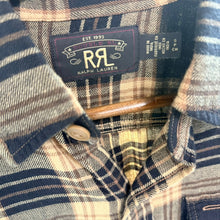 Load image into Gallery viewer, RRL ダブルアールエル 26SS GREYSON WS LONG SLEEVE SPORT SHIRT コットンリネンチェックシャツ S ブラウン 15394