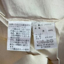 이미지를 갤러리 뷰어에 로드 , JUNYA WATANABE ジュンヤワタナベ 90's コットンVネック半袖ニット JN-100010 AD1997 アイボリー 14998