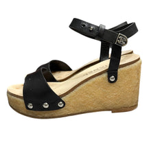 Load image into Gallery viewer, CHANEL シャネル レザーストラップクレープソールサンダル サイズ35 14454