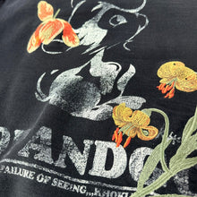 Lade das Bild in den Galerie-Viewer, KHOKI コッキ 24AW Vintage finished sweatshirt 刺繍デザインヴィンテージ加工プリントクルーネックスウェット 24fw-t-04 3 ブラック 15296