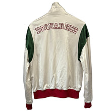 画像をギャラリービューアに読み込む, Dsquared2 ディースクエアード SAMPLE 24SS Bowling Satin Bomber サテンスポーツジャケット 48 オフホワイト S74AM1457 14740